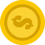 Blockchain coin icon